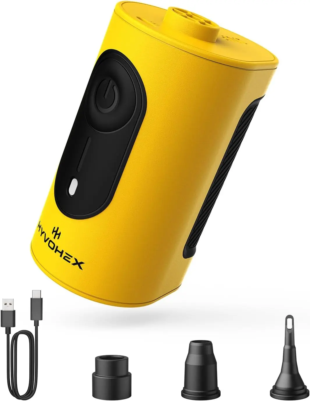 مضخة هواء كهربائية محمولة بقدرة 4000 مللي أمبير في الساعة للمطاطية، 3 فوهات مضخة نفخ/تفريغ سريعة لوسادات النوم، عوامات حمام السباحة، التخزين #1