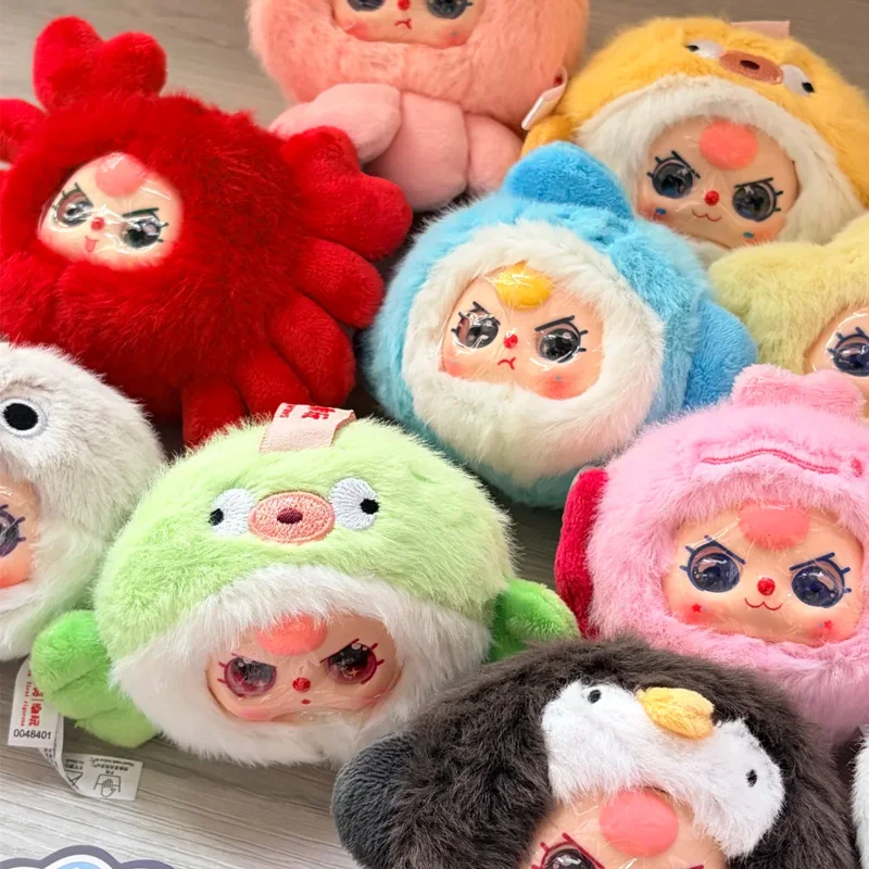 

Baby three Ocean Plush Series 2, слепая коробка, плюшевая кукла, брелок, милая коллекционная игрушка, фигурка океанского животного, подарок на Рождественский подарок