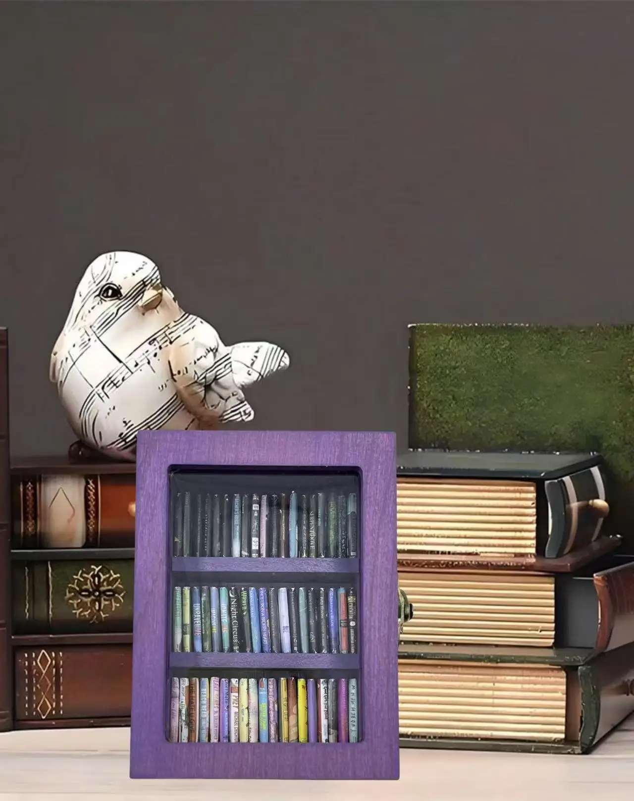 Kreatives Anti-Angst-Bücherregal, dekoratives Stück, Stressabbau-Geschenk, schütteln Sie Ihre Angst, kleine Schreibtischdekoration, entspannendes Zuhause