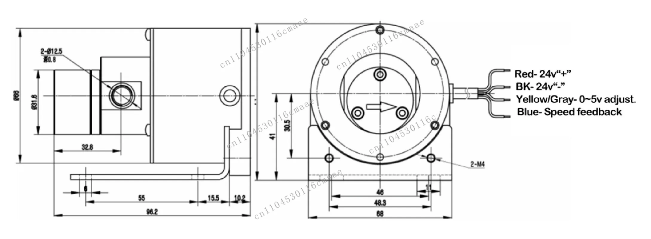 24V 40W Electric Mini Water Pump SS316L Magnetic Drive Micro Gear Pump for Jet Printer Airbrush Dialysis Machine Cooling System