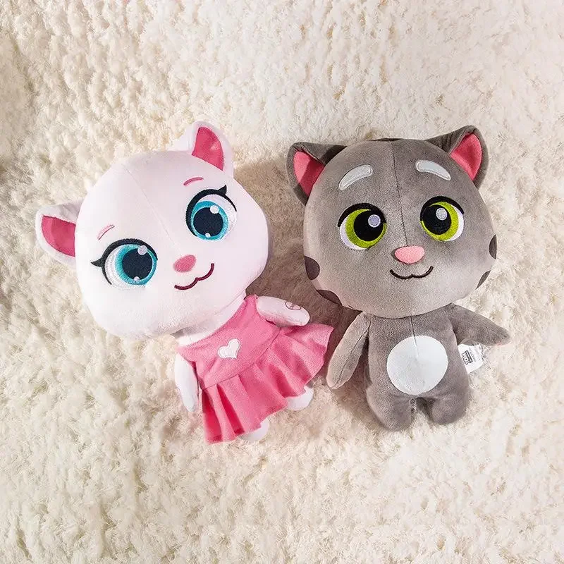 Electrical Talking Tom Angel Plush Toys Repeats What You Say Seek Stuffed Dolls Speaking Cartoon Cat And Friends Toys Kids Gifts