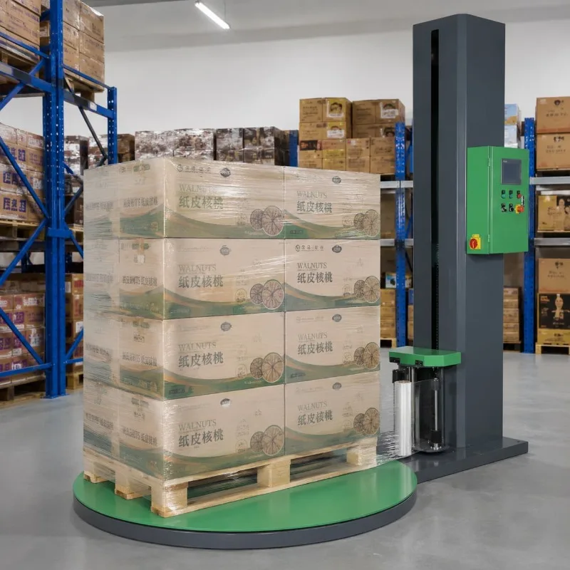 Automatic Turntable Pallet Wrapper Customized Protective Load Wrapping for Transport Load Stability Industrial