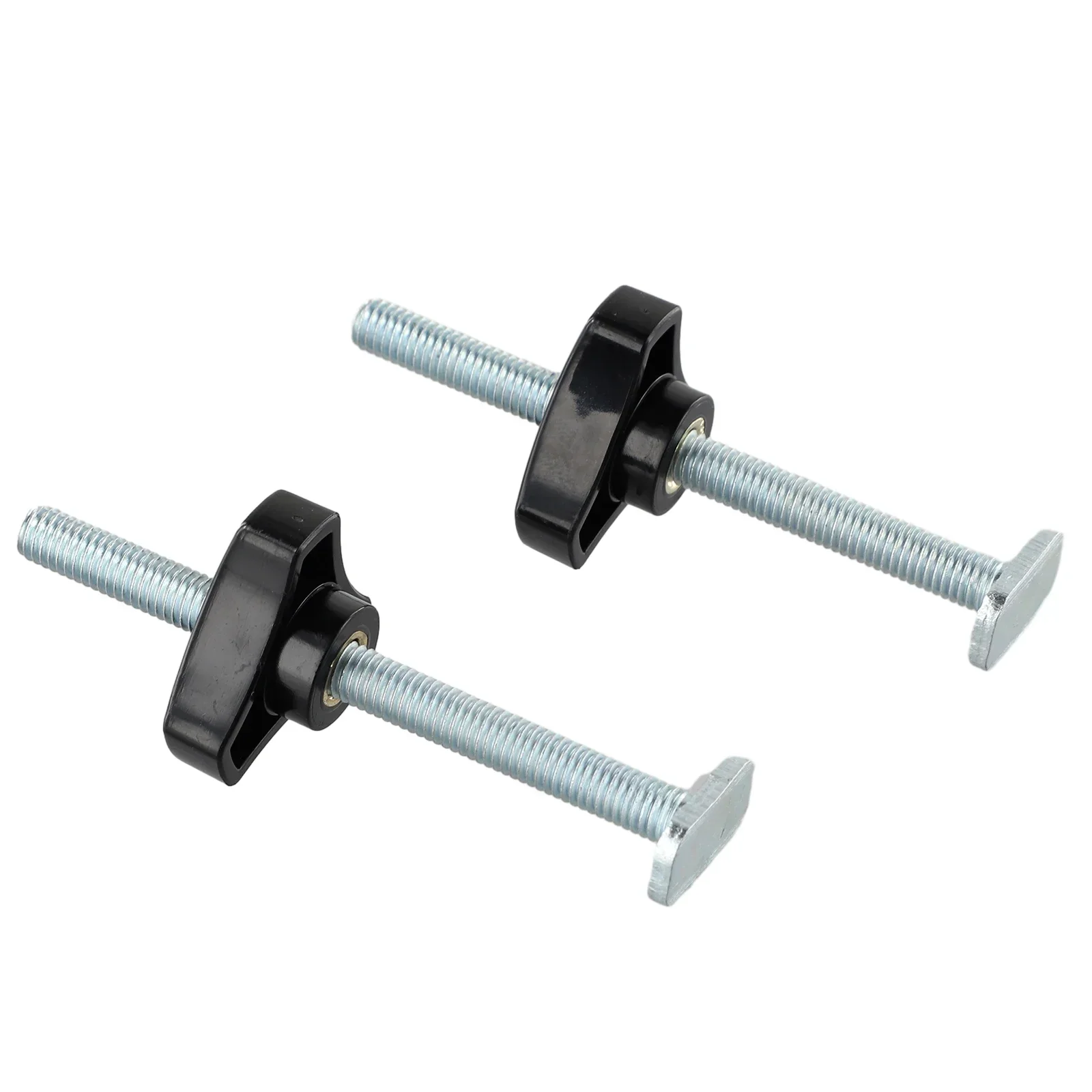 2 Sets T Track Slider M8 T Screw Nut Saw Table Acting Hold Down Retaining Clamps For T-Slot Woodworking Fastener Tools Jigs