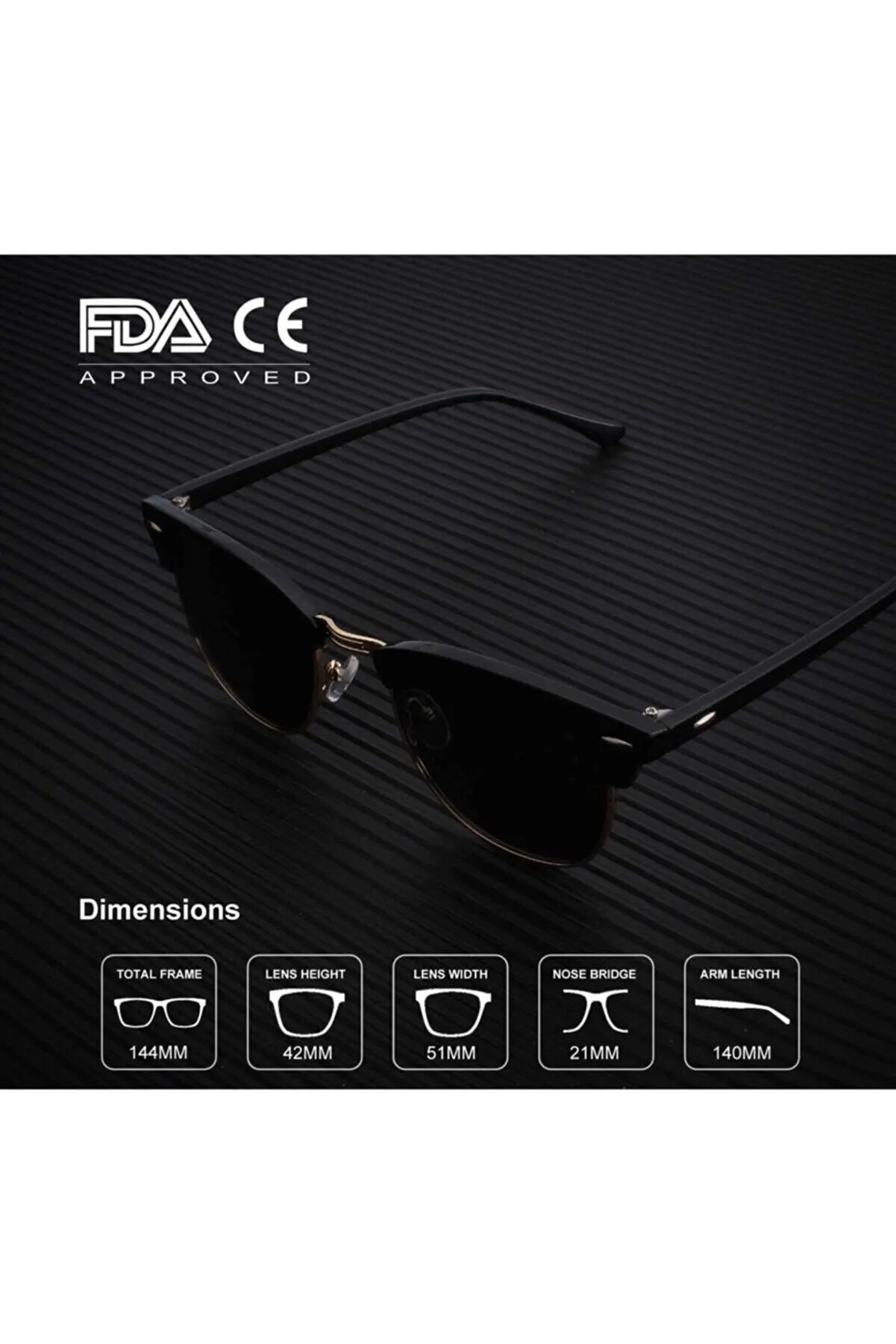 مجموعة من 2 نظارة شمسية أنيقة مفيدة نظارة بعدسات مستقطبة مع حماية من الأشعة فوق البنفسجية