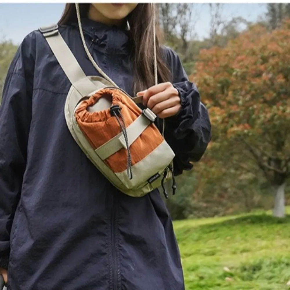 Water Bottle Holder Water Bottle Waist Bag Waterproof Large Capacity Crossbody Bag Color Blocking 6 Colors
