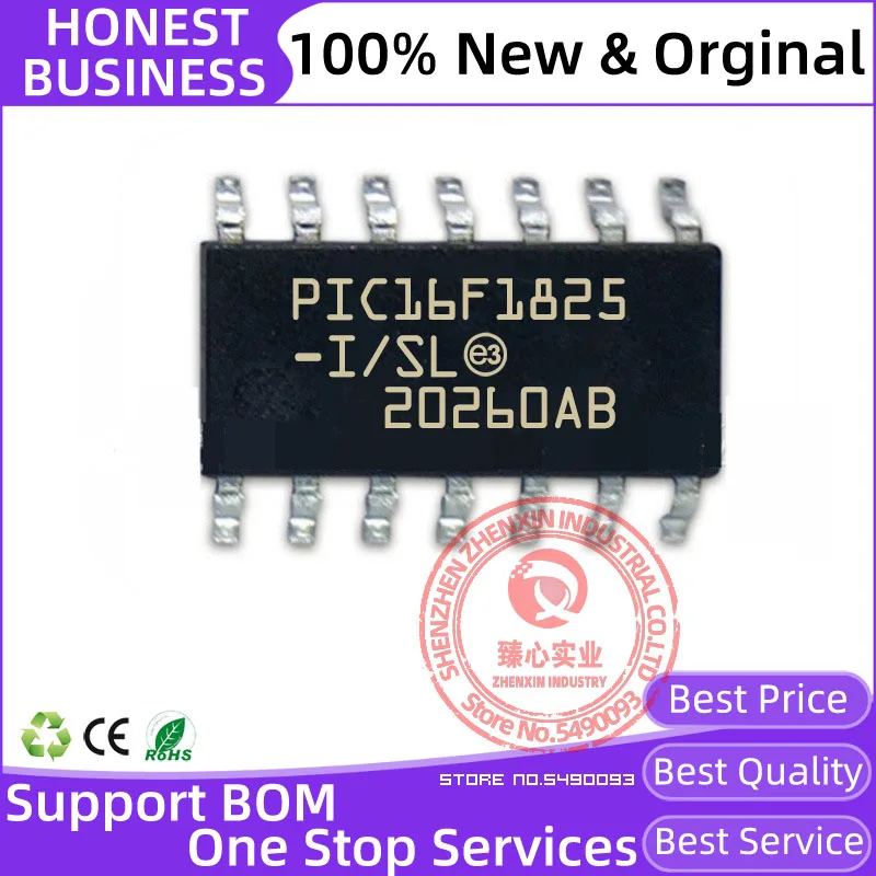 PIC16F1825-I/SL PIC16F1825 SOP14 1pcs/lot 100% New original Microcontroller Chip