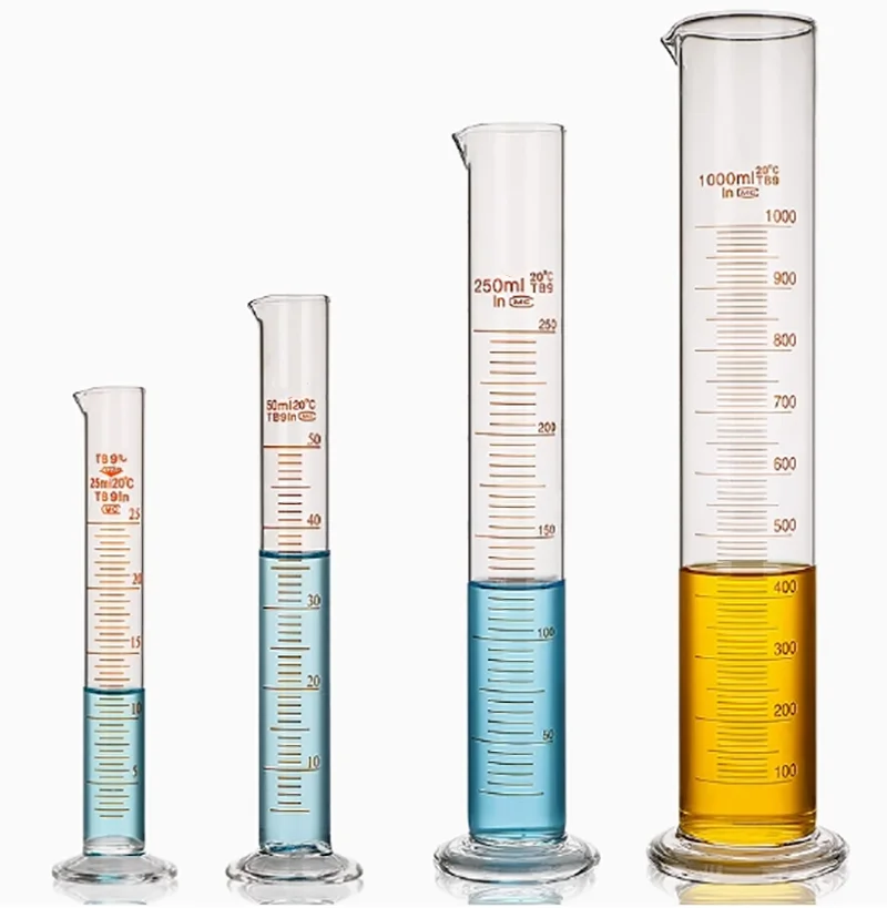 

Glass measuring cylinder with scale measuring cylinder measuring cup 20/25/50/100/500/1000/2000/5000ml laboratory glass instrume