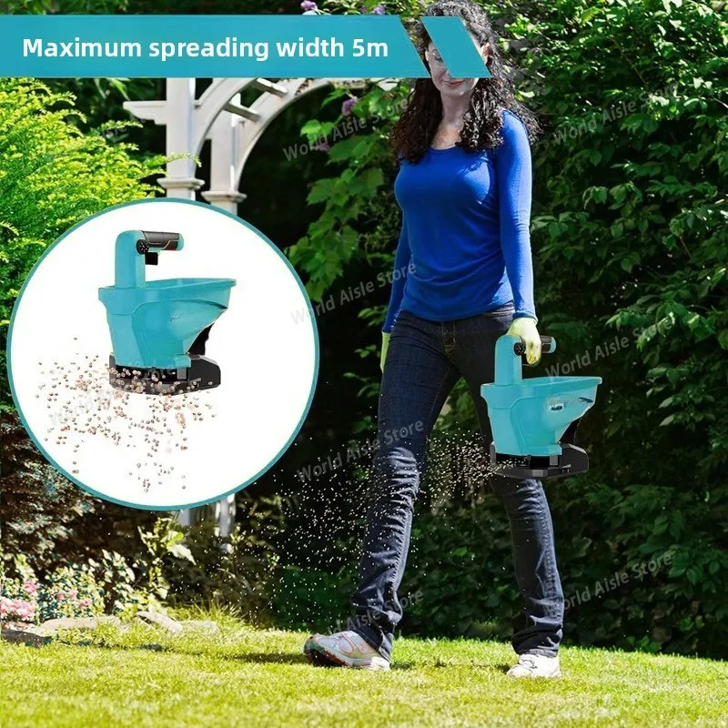 Agricultural Lithium Battery Electric Fertilizer Spreader and Sowing Machine Grass Seed Vegetable Small Seeder