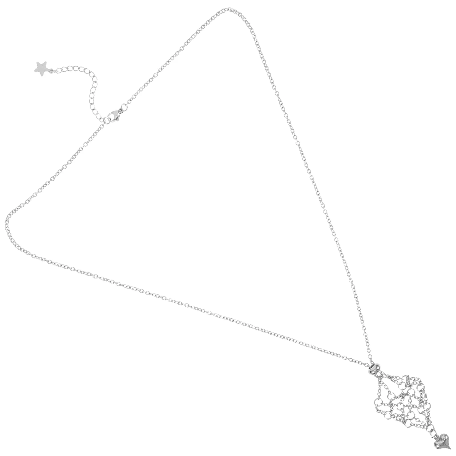 

Round Beads Metal Mesh Necklace of The Lid Stone Holder Alloy Pendant Cords for Pendants