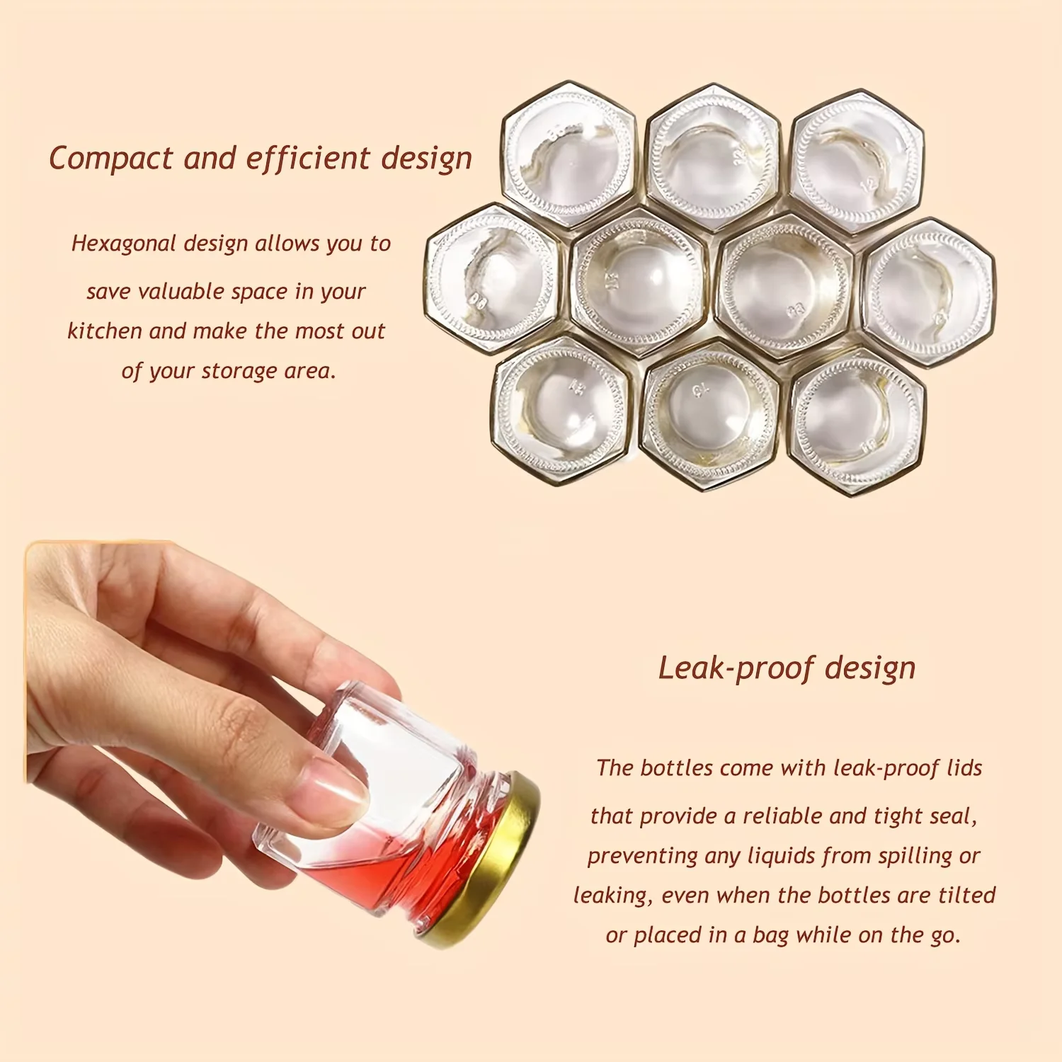 12/24/36/48Pcs-Mini Glass Honey Jar Set, Glass Sealed Jars, 1.5 oz ...
