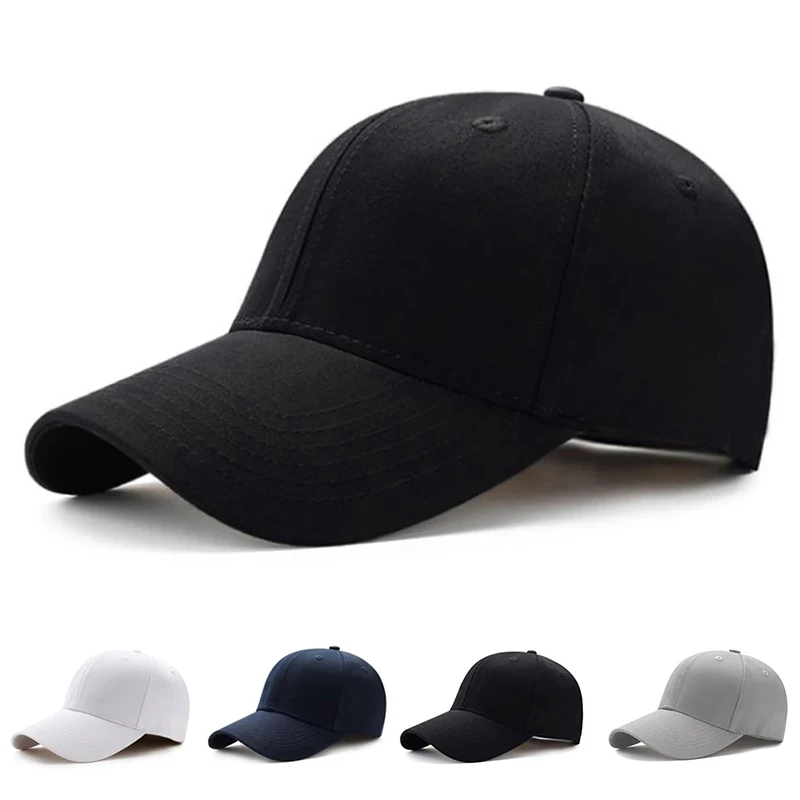 

Unisex Simple Black Baseball Cap Solid Color Golf Hat Cotton Caps Hats Casual Hip Hop Dad Hats For Men Women