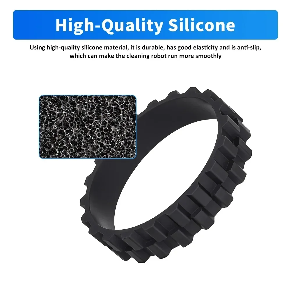 For Xiaom 1st/1C/2C/3C For Roborock S50 S55 S51 S6 S4 S5 Max S6 MaxV S6 Pure T4 T6 T7 Robot Vacuum Wheel Skin Tire Rim Part