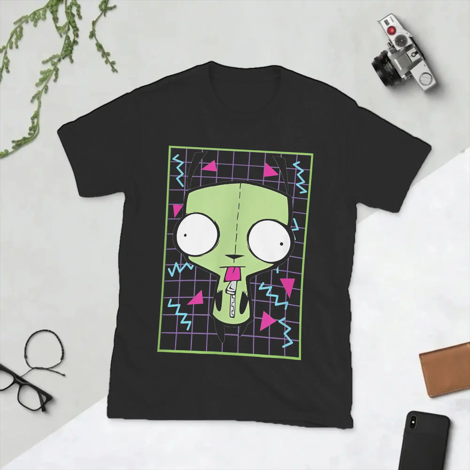 Invaders Zim Gir 90s T Shirt for Men 100% Cotton Fashion for Male T-Shirt Round Neck  Tees Short Sleeve Clothing 6XL
