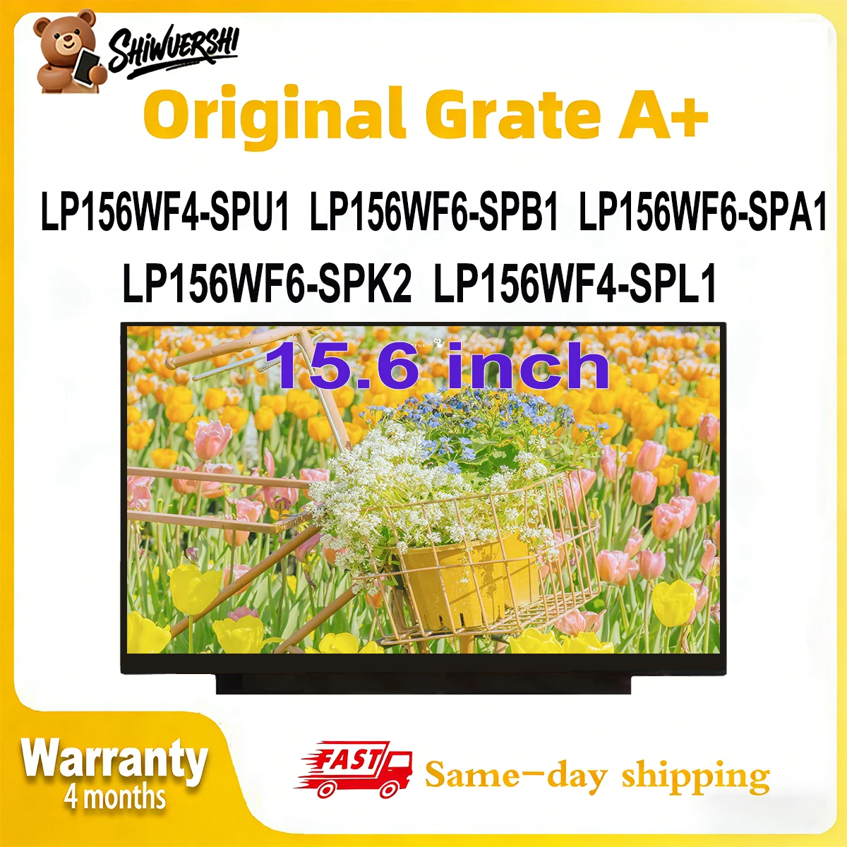 

Wholesale 15.6" Laptop Lcd Screen Monitor Panel Slim LP156WF4 SPU1 LP156WF6 SPB1 LP156WF6 SPA1 LP156WF6 SPK2 LP156WF4 SPL1 60Hz