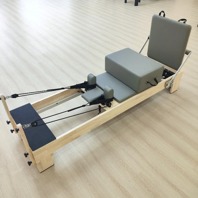 YTYIN Australian White Oak Wooden Yoga Bed Reformer Pilates Machine Adjustable Health Feature For Pilates Studio