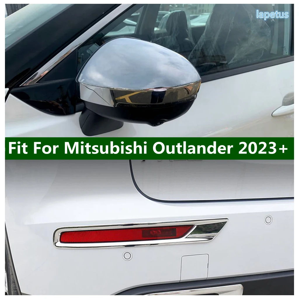 

Rearview Mirror Cap / Rear Bumper Tail Fog Light Lamp Decoration Cover Trim For Mitsubishi Outlander 2023 2024 Car Accessories