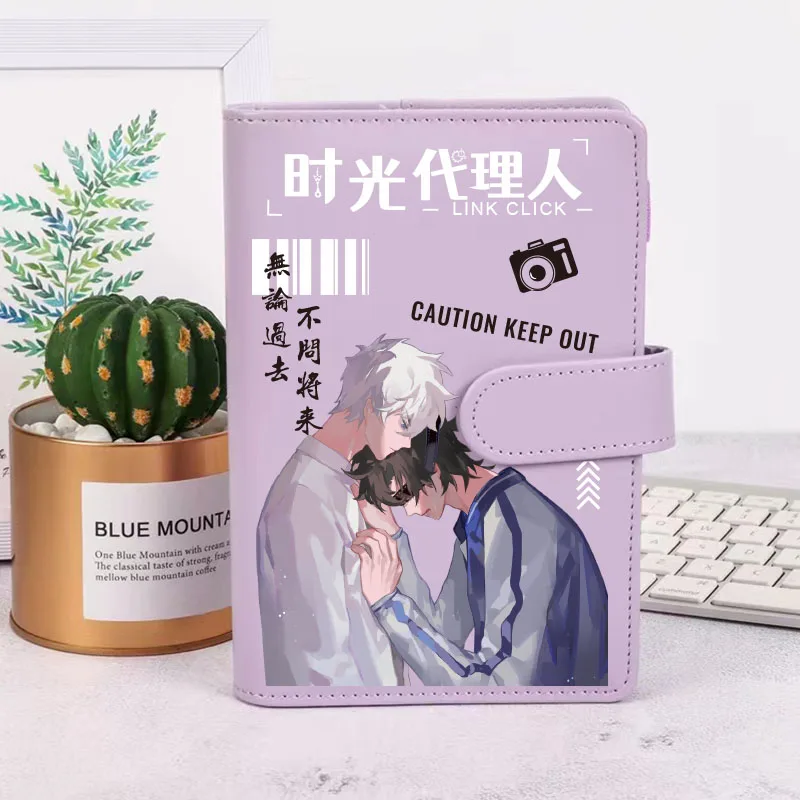 Anime Shiguang Daili Ren Cheng Xiao Shi Lu Guang Cosplay PU A6 Notebook Jotter Student Note Pad School Supplies Sketchbook Gift