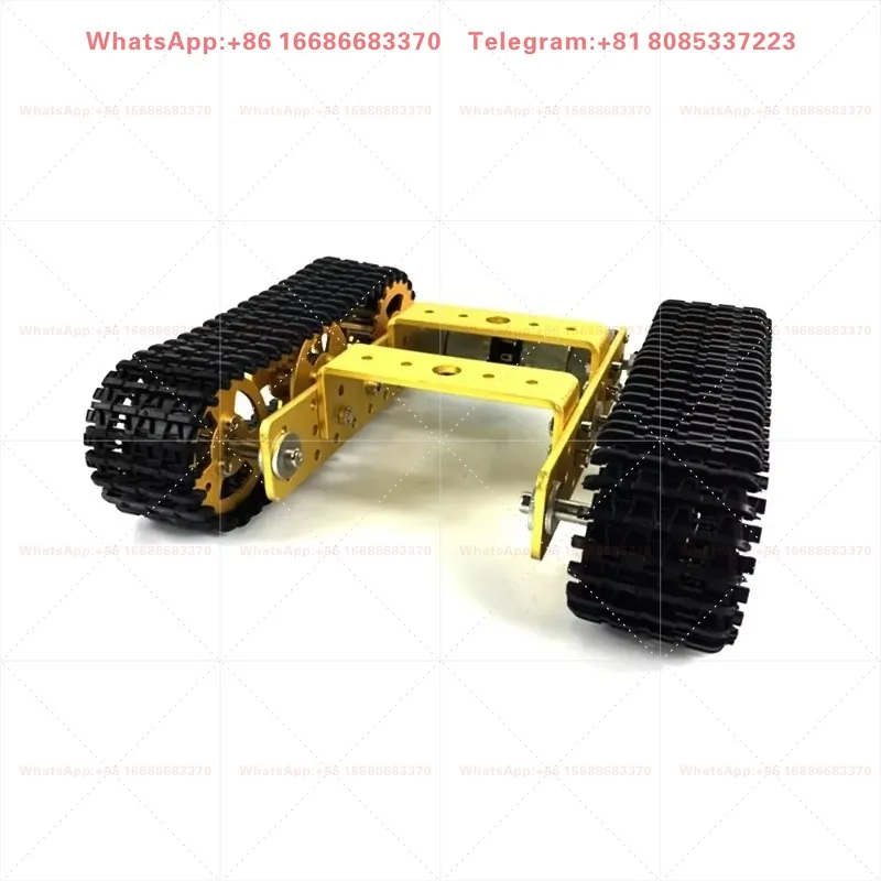 Tank Chassis with Motor Suspension All Metal Tank Robot Kit Coding Motor Intel-ligent Robot Car