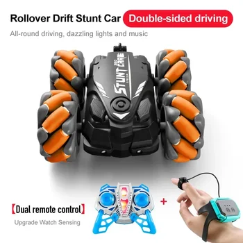 Gesture Radio Remote Control Stunt Car 4WD RC Drift High Speed ​​Car Music Led Lights 2.4G 360° Rotating Climbing Car Kids Gift