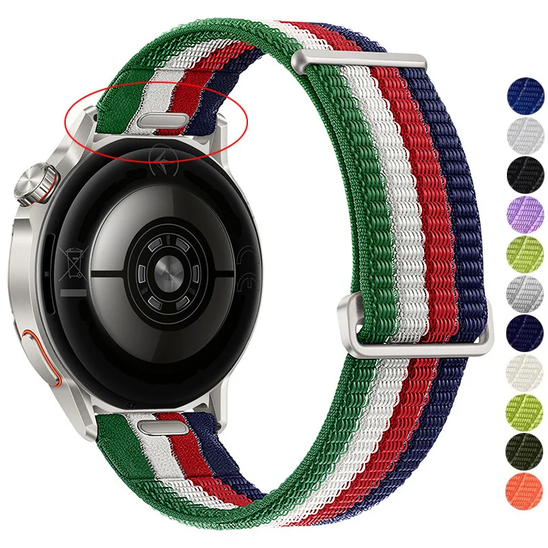 18mm 20mm 22mm Nylon-Schlaufenarmband für Garmin Vivoactive6 5 4 Forerunner 965 970 Smartwatch-Armband für Garmin Venu 4 Active 5 Correa