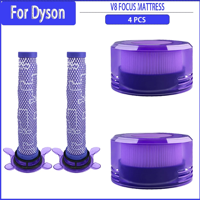 For Dyson V8 FOCUS MATTRESS Vacuum Cleaner Pre Post Filter Replacement Parts Accessory