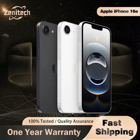 Original  Apple iPhone 16e 128GB/256GB Dual e-SIM 6.1'' A18 Hexa-Core 5G Face ID iphone 16 e cellphone
