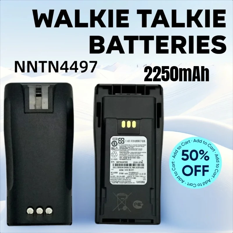 

NNTN4497 2150mAh for Motorola P3688/DP1400 Walkie-talkies Lithium Battery