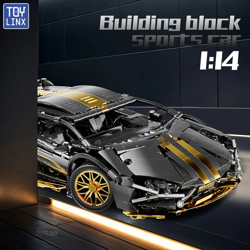 ToylinX 1:14 Supercar Building Block Toy Optional Power Group 14+ Technology Design Gift for Adults and Kids With Box