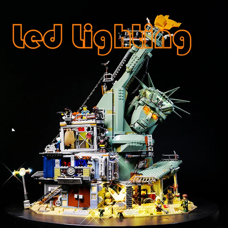 Lighting Set For Movie 2 70840 Goddess of Liberty Welcome to Apocalypseburg Not Include Building Blocks (Only Lighting Set)