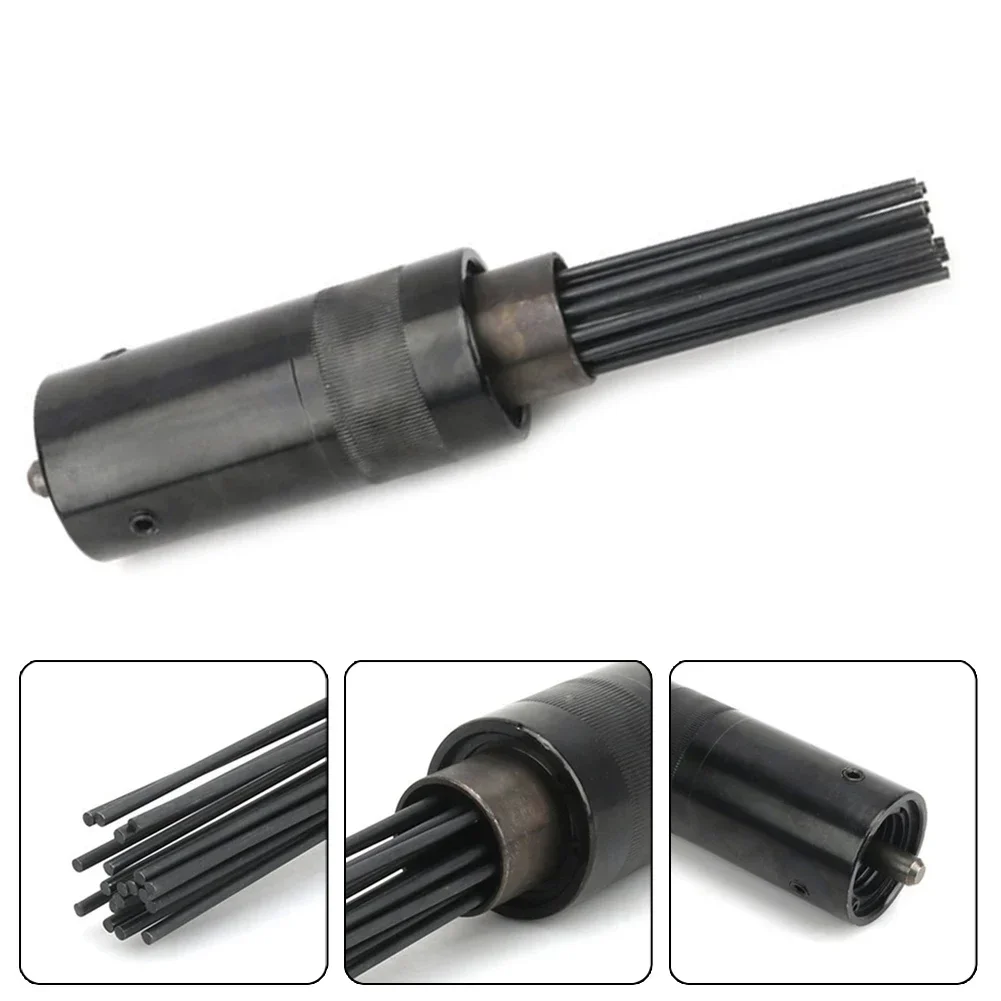 Imagem -02 - Cabeça de Remoção de Ferrugem para Scalers de Agulha de ar Pneumático Pistola de Remoção de Ferrugem Martelo Ferramentas Pequenas Acessórios Ferramenta de Agulha Pneumática