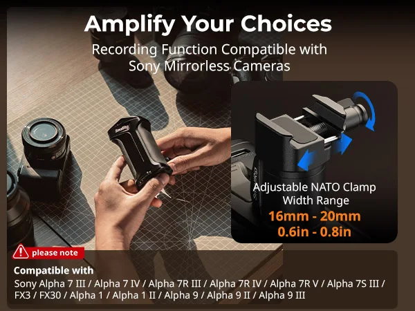 Poignée Repose-Pouce Aluminium Rouge Pour Sony A9 / A7RIII / A7 III / A9R – Meilleure Prise En Main & Stabilité Pour Vos Photos !