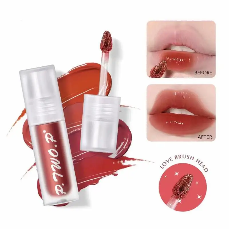 1pcs Lip Gloss Waterproof Long Lasting Sexy Velvet Liquid Lipstick Lip Makeup Women Beauty Red Nonstick Cup Cosmetic New