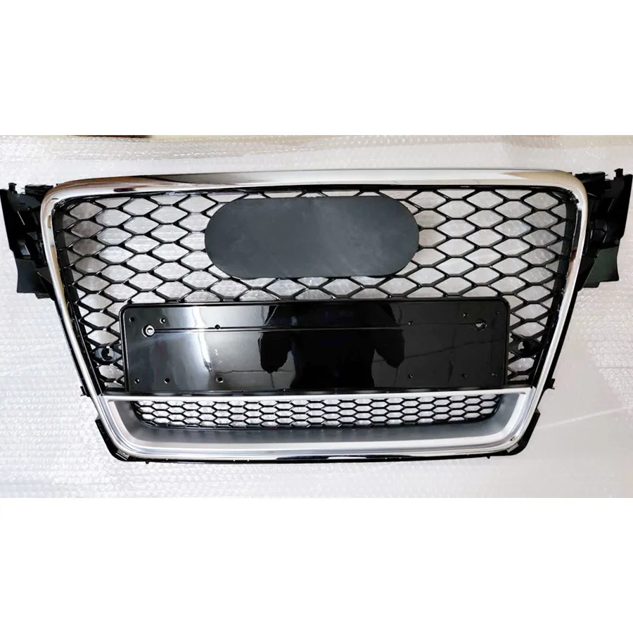 Honeycomb Grill Mesh Front Hood Grille Bumper Grill Center Grille for RS4 Grill for  A4 S4 B8 2008-2012 for quattro Design