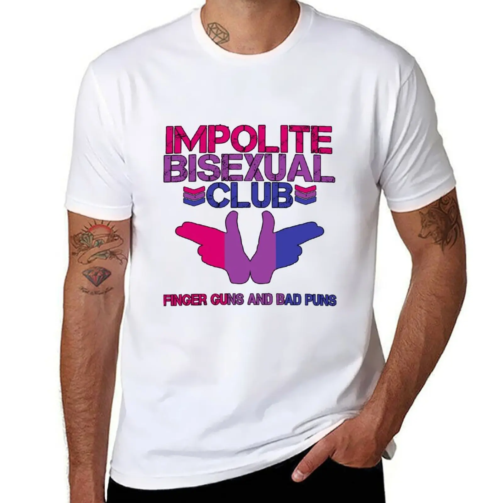 

Impolite Bisexual Club19 T-Shirt t shirts for man cotton soft t shirt man plain T-Shirt