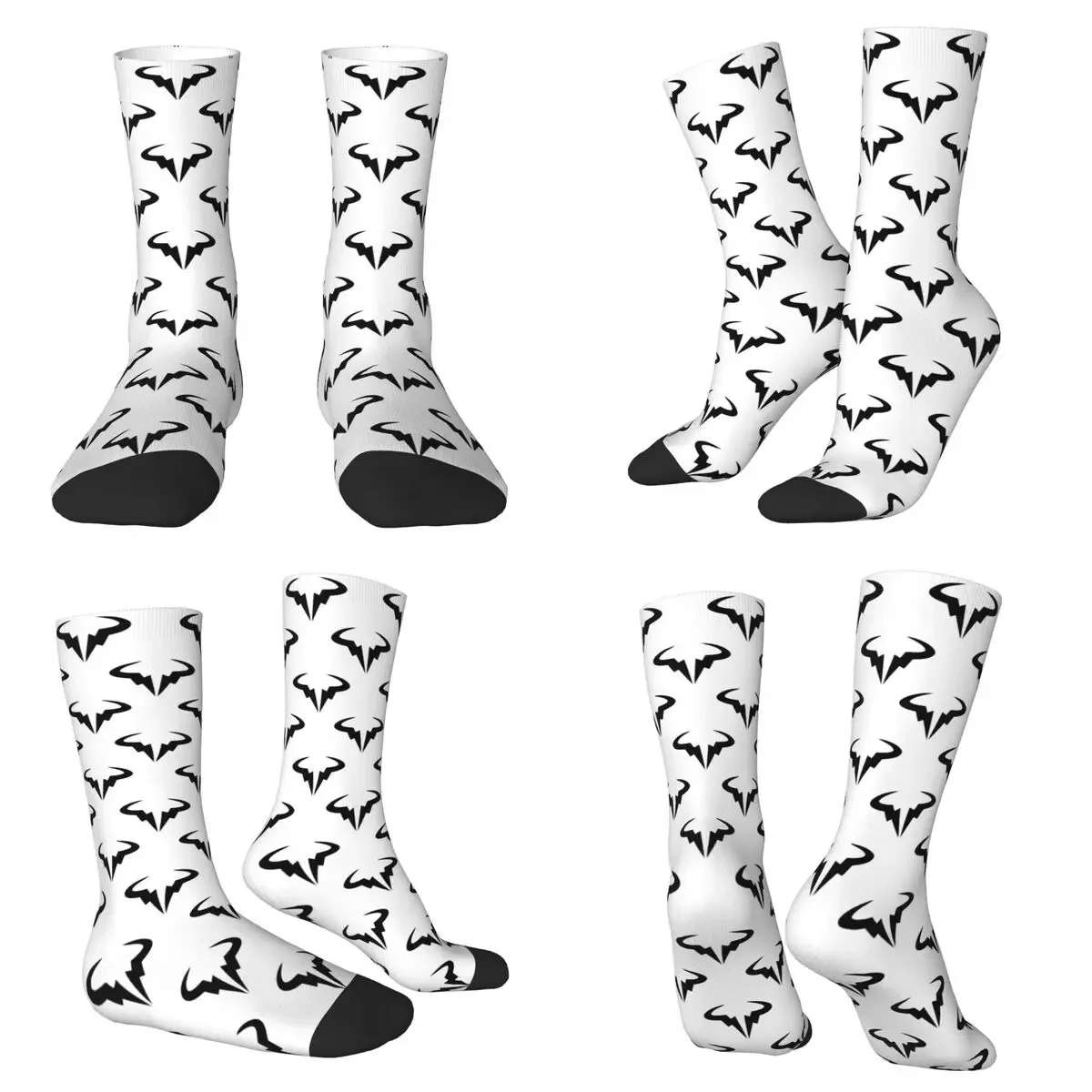 

Rafael Nadal Logo Socks Harajuku Sweat Absorbing Stockings All Season Long Socks for Man Woman Valentine's Day Gifts