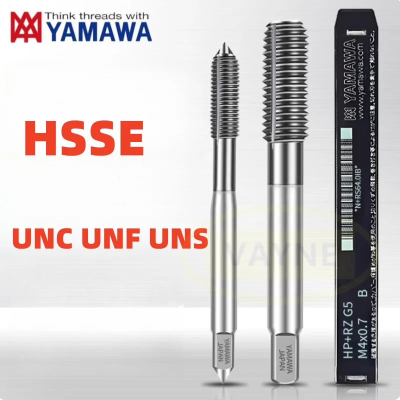 YAMAWA HSSE Американский формовочный метчик с нанопокрытием UNF UNC UNS0-90 1-72 1-64 5-40 6-40 8-32 10-24 3/16 Машинные метчики с мелкой резьбой