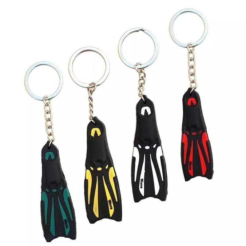 1Piece Diver's Flippers Theme Keyring Diving Flippers Keyring Silicone Pendant Stylish Accessory for Diver - Image 6