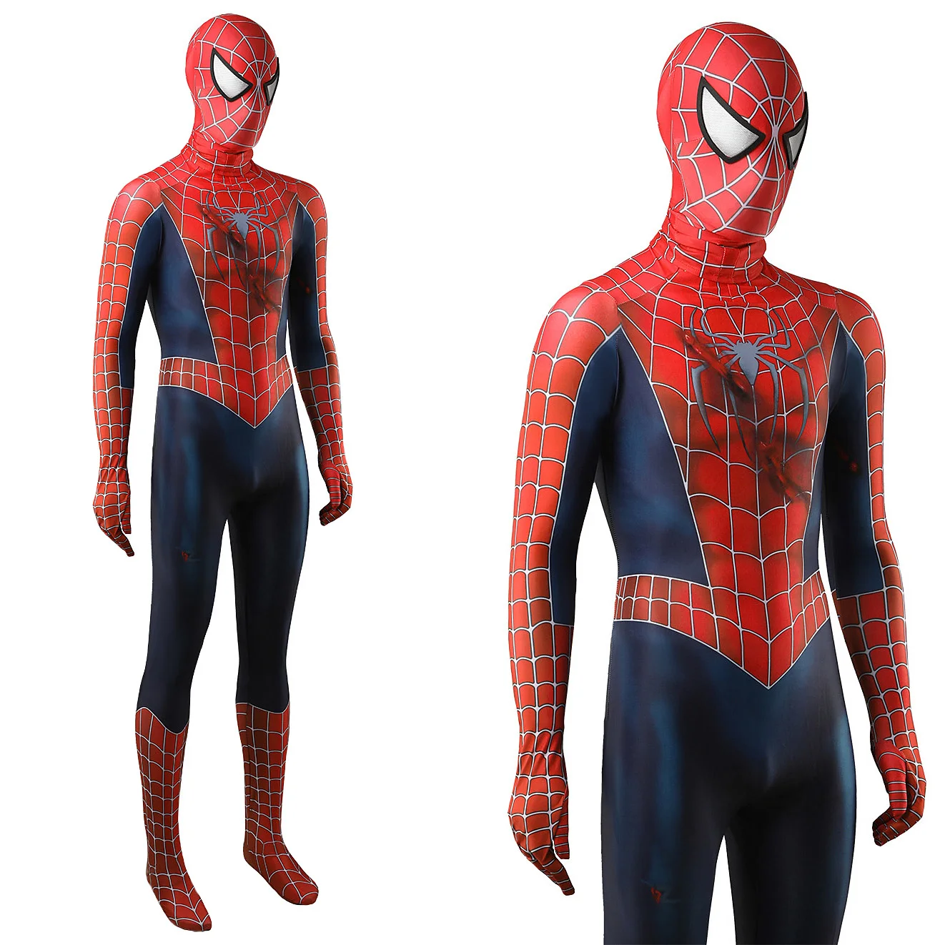 バトルダメージレイミースパイダーマンコスプレスパイダー大人用