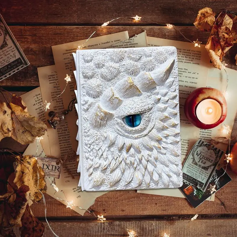 Блокнот с тиснением «Драконский глаз», декоративный блокнот с тиснением, журнал для письма для любителей драконов, декоративный дорожный блокнот в твердом переплете