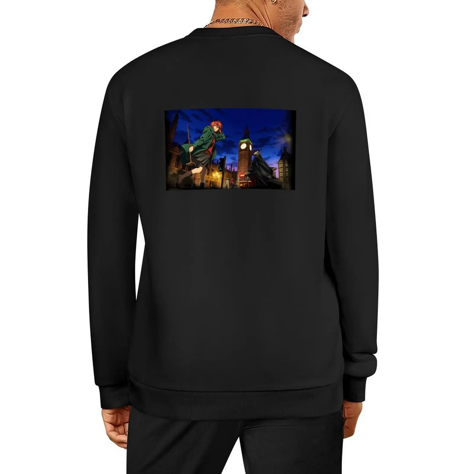 

The Ancient Magus Bride - London Pullover men's sweat-shirt korean clothes anime clothing aesthetic clothing men's sweatshirts
