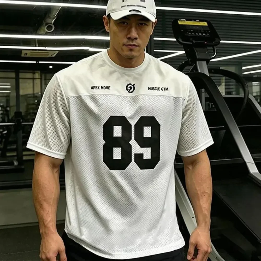 3D Printed Men's T-Shirt Quick-drying Breathable Sports and Fitness Short-sleeved Top Casual Large-sized Neutral Style Top Y2k