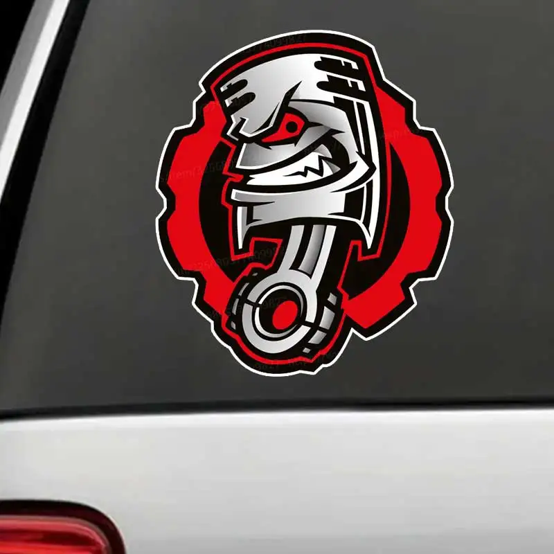 

Автомобильная наклейка "Злой поршень - Waterproof Vinyl Decals Auto Body Window Decor Motorcycle Helmet Stickers OZ550