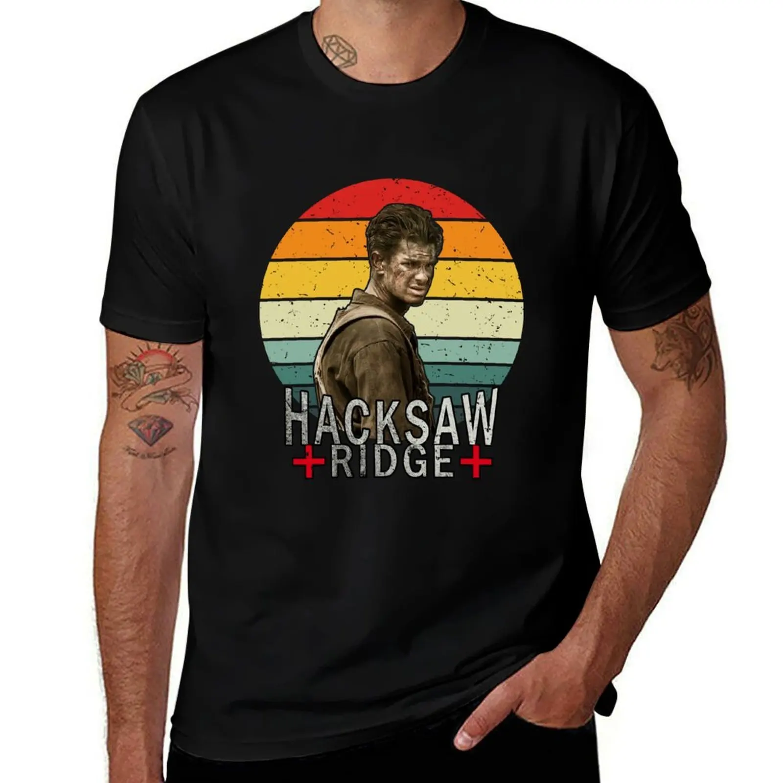 Hacksaw Ridge Classic Movie T-Shirt Sweat Absorbing Sports Tee Shirt T-Shirt