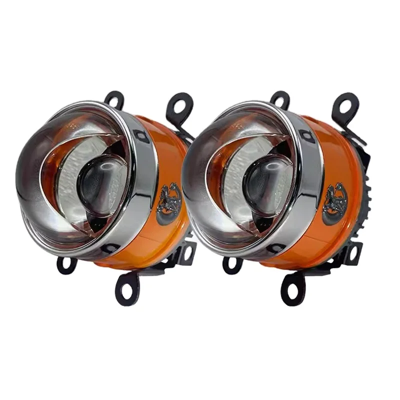Bi LED Projector lens fog lights Hyperboloid Projector laser fog light upgrade kit For Ford Jeep Toyota Honda universal bracket image 3