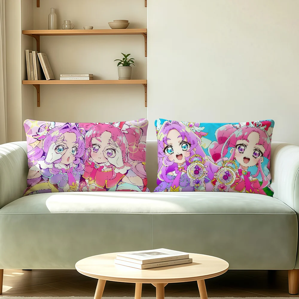 S-Star D-Detective P-Precure cushion cover Polyester Pillowcase Sofa Living Room Cushion Cover Bedroom Bedside or Home Decor