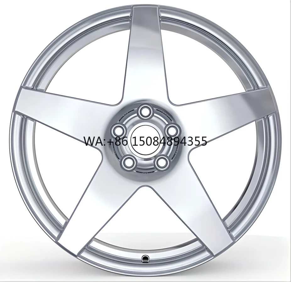 

New Grey Facing Forged Brushed Five-Spoke Aluminium Alloy Car Wheels 17-24 Inch High Quality 4 Pieces 5x120