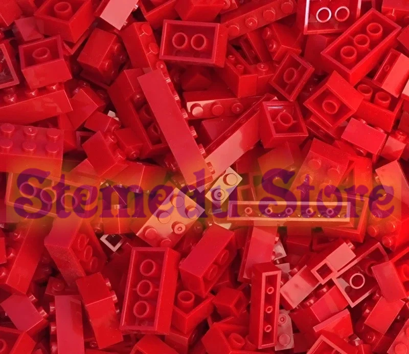 120 Stück Bausteine Bulk Lot Pack sortiert nach Farbe Ziegel Block platte Spielzeug kleine Partikel Bulk-kompatible Legoeds