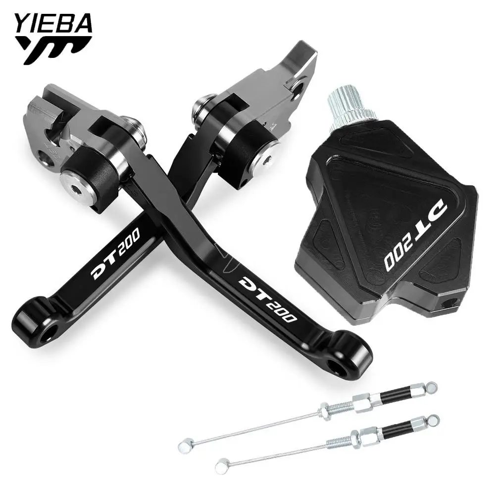 DT200 for YAMAHA DT 200 1988-1994 1993 1992 1991 CNC Brake Clutch Levers Cylinder Pump Stunt Clutch Pull Cable Lever Easy System