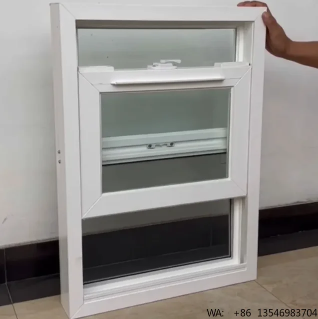 

Upvc Sliding Windows Double Glazed Hurricane Proof Soundproof White Vinyl Frame for Residential House Apartment Office