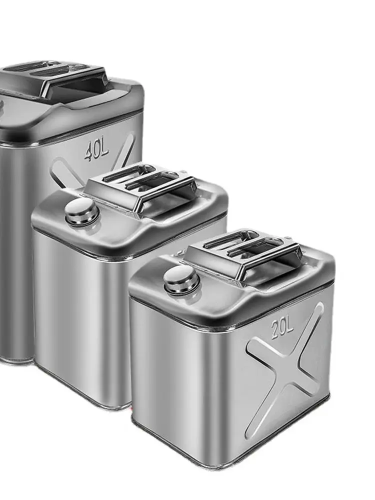 Jane Barrel-Véhicule de secours portable, Acier inoxydable 201, Duel Grade, Véhicule d'ingénierie, Carburant de secours précieux, 20L, 36.5x26x30cm